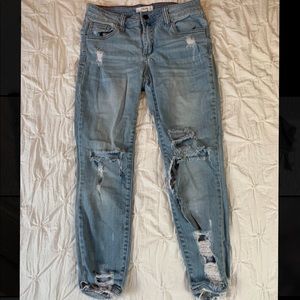 Ripped High-Waisted Jeans